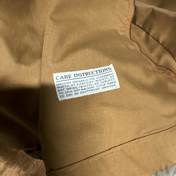 Vintage Campus Zipper Utility/Casual Jacket Mens Size M‎ Tan Winter Mid Weight - Picture 7 of 9
